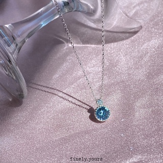 finely.yours 925 Stering Silver Jewelry| สร้อยคอเงินแท้ 92.5% ประดับ Crystal สีพาสเทล // Crystal of Love Necklace