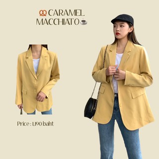 Saystylist |  Caramel macchiato  blazer 8115#