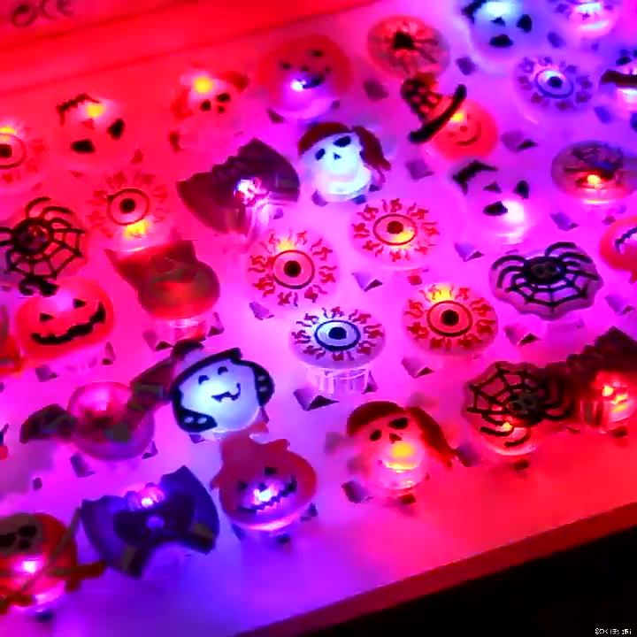 aaairspecial-แหวนไฟ-led-รูปฟักทองผี-กะโหลก-เรืองแสง-สําหรับตกแต่งบ้าน-ปาร์ตี้ฮาโลวีน