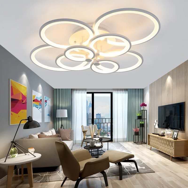 nordic-simple-living-room-led-center-light-โคมไฟเพดานห้องนอนพร้อมรีโมทคอนโทรล