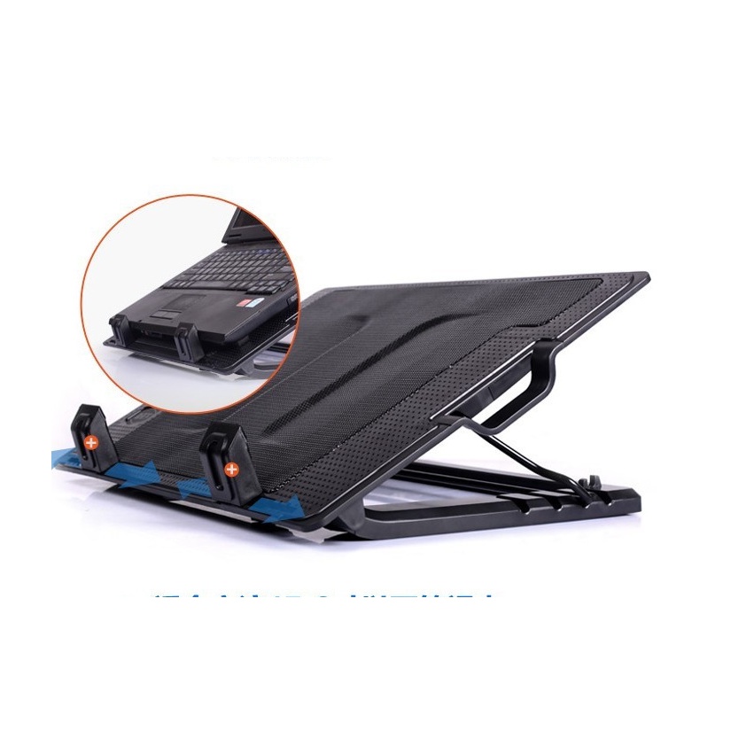 ภาพสินค้าZS NoteBook Stand & Cooling Pad พัดลมระบายความร้อนโน๊ตบุ๊คปรับระดับได้ (สีดำ) รุ่น LXN25 จากร้าน zs.123 บน Shopee ภาพที่ 6