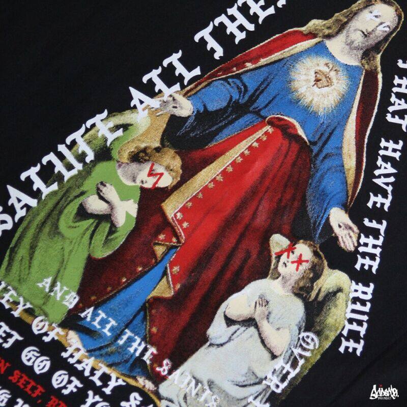 เสื้อยืด-unisex-sale-โล๊ะสต๊อก-เสื้อ-oversize-jesus-สีดำ-m-l-os