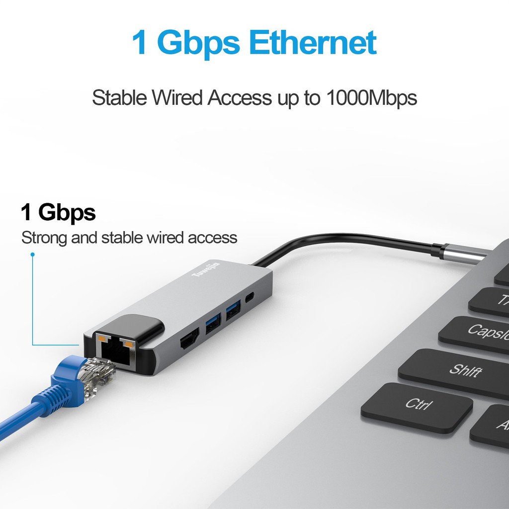 5-in-1-อะแดปเตอร์-type-c-เป็น-hdmi-gigabit-ethernet-lan-adapter-รองรับอุปกรณ์-โทรศัพท์-คอมพิวเตอร์-แท็บเล็ต