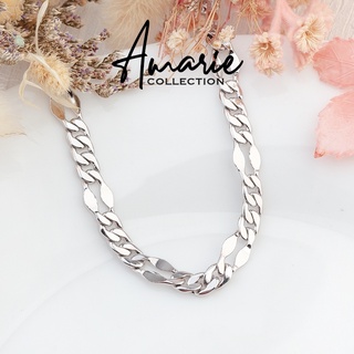 พร้อมส่ง!! สร้อยคอ ชุบทองคำขาว ไม่ลอกไม่ดำ ใส่อาบน้ำได้ สร้อยคออิตาลี
