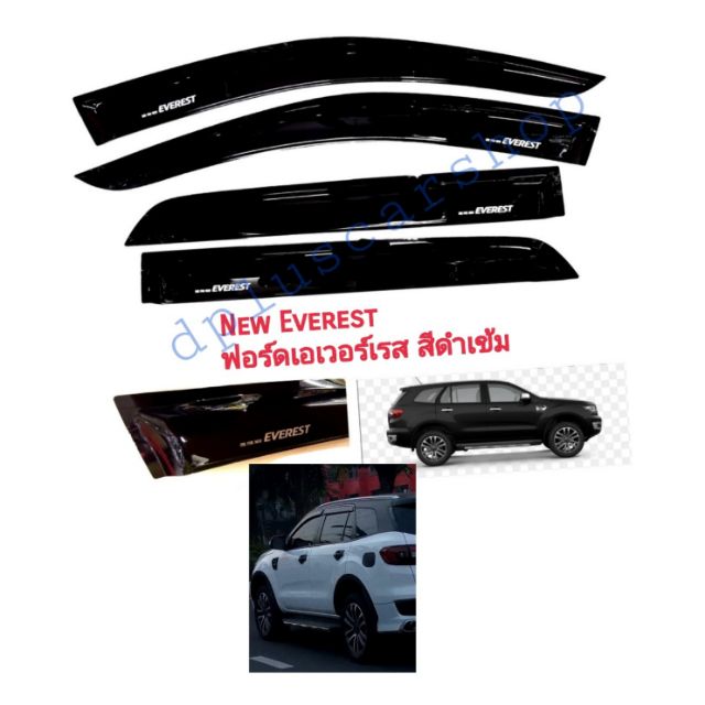 กันสาด-ford-everest-เอเวอร์เรสต์-สีดำเข้ม