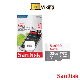 ภาพหน้าปกสินค้าMICRO SD CARD (เอสดีการ์ด) 32GB Sandisk Ultra  SDSQUNR-032G-GN3MN UHS-I 100MB/s ที่เกี่ยวข้อง