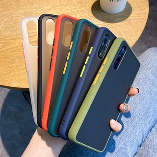 เคสขอบสีหลังขุ่นสำหรับiPhone 11 12 12Pro 12Promax 7G/8G 6Plus/7Plus/8Plus x/xs XR xsmaxเคสขอบสีสวยๆ หลังขุ่น