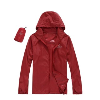 ภาพหน้าปกสินค้าเสื้อแจ็คเก็ตกันยูวี เสื้อกันยูวี เสื้อกันแดด  สีแดง Unisex UPF 50 ที่เกี่ยวข้อง