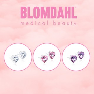 Blomdahl ต่าง Heart Plastic ขนาด 6mm. มีให้เลือก 3 สี