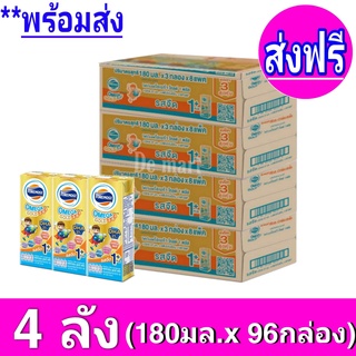 [ส่งฟรี] x4ลัง โฟร์โมสต์ โอเมก้า 369 โกลด์ 1 พลัส Foremost Omega Gold 1+Plus UHT 180 มล. รสจืด