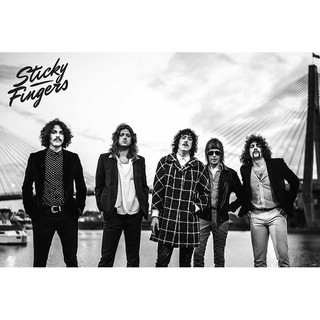 โปสเตอร์ Sticky Fingers วง ดนตรี อินดี้ ซิดนีย์ รูป ภาพ ติดผนัง สวยๆ poster 34.5 x 23.5 นิ้ว (88 x 60 ซม.โดยประมาณ)