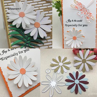 【CHE】&amp;Chrysanthemum Metal Cutting Die Card Paper Frame Stencil Craft DIY Scrapbooking