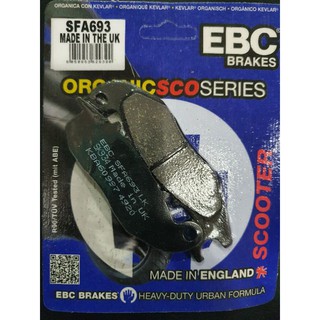 ผ้าเบรค EBC Brakes รุ่น Organic/ผ้าหน้า ADV 150 160, Click110 (ตัวคาบู), Yamaha WR155, PCX160 ABS (ปี20-21), CRF250 300