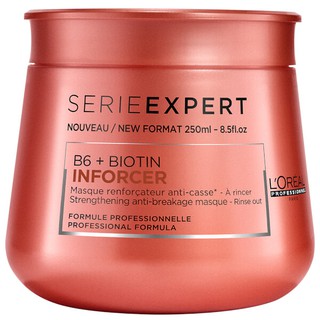 Loreal inforcer mark B6 + Biotin mark 250ml มารคสำหรับฟื้นฟูสภาพเส้นผมที่อ่อนแอ ลดการเปราะขาดเสียหาย