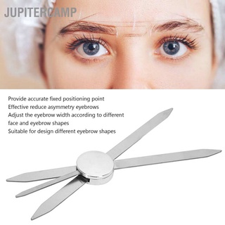 🔥🔥 Eyebrow Stencil Ruler Stainless Steel 3 Point Positioning Makeup for Microblading Silver