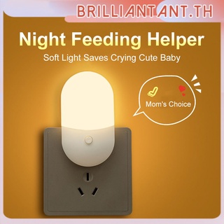 ภาพหน้าปกสินค้า2สี Night Light Home Wall Plug Led Light Night Light ข้างเตียงสีขาว Warm Light Room Sleep Light Bri ที่เกี่ยวข้อง