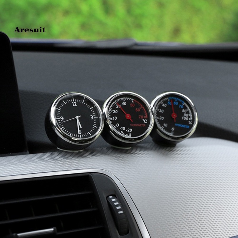 นาฬิกาควอตซ์-เครื่องวัดอุณหภูมิ-ความชื้น-ภายในรถยนต์