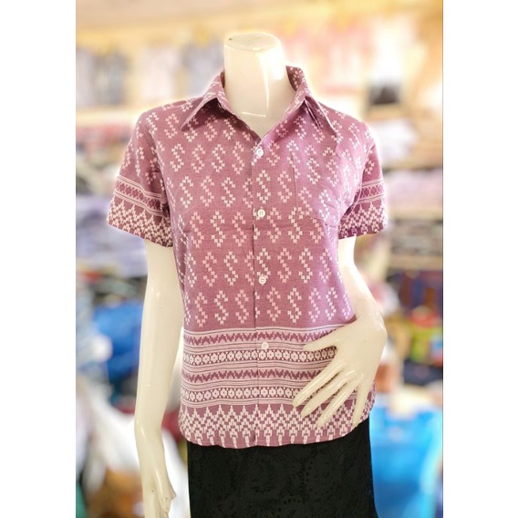 ภาพสินค้าเสื้อเชิ้ตลายขอ เสื้อเชิ้ตลายไทย เสื้อเชิ้ตทำงาน ทรงผู้หญิง จากร้าน fabricwarehouse บน Shopee ภาพที่ 4