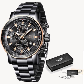 2020 LIGE New Fashion Mens Watches Top Luxury Brand Military Big Dial Male Clock Analog Quartz