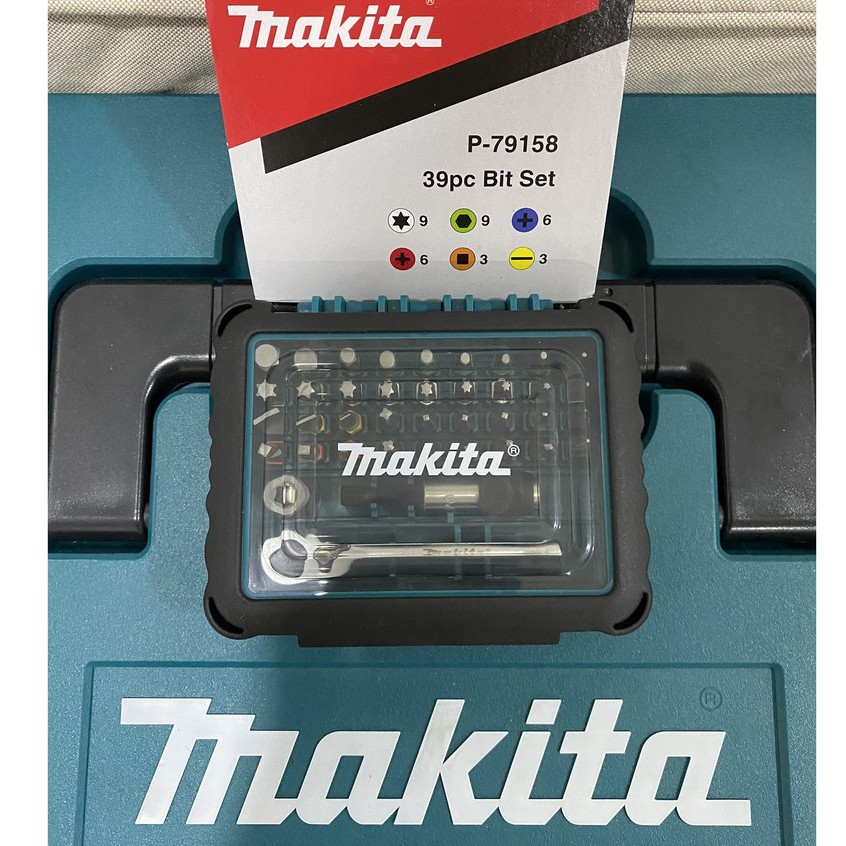 MAKITA P-79158 P79158 79158 มากีต้า ชุดก๊อกแก๊ก และดอกไขควง นำเข้า made ...