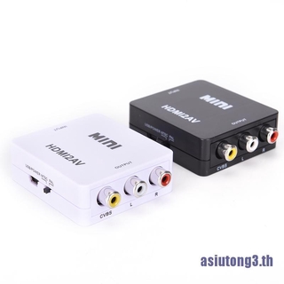 ภาพหน้าปกสินค้า(asiutong ) อะแดปเตอร์แปลงวิดีโอ Hdmi ไปยัง Rca Av / Cvbs Hd 1080 P Mini Hd 1080 P Mini Hdmi2Av ซึ่งคุณอาจชอบราคาและรีวิวของสินค้านี้