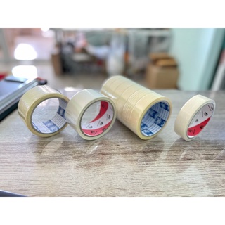 กระดาษกาว 1 ม้วน 1, 2 นิ้ว ถูกสุดในไทย กาวย่น 20 หลา กาวหนังไก่ Masking Tape 1, 2 inch Craft Paper Tape 168TopShop4289