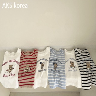 ฤดูร้อน ใหม่ เด็กทารก และเด็กผู้ชาย สไตล์เกาหลี เสื้อยืด เรียบง่าย