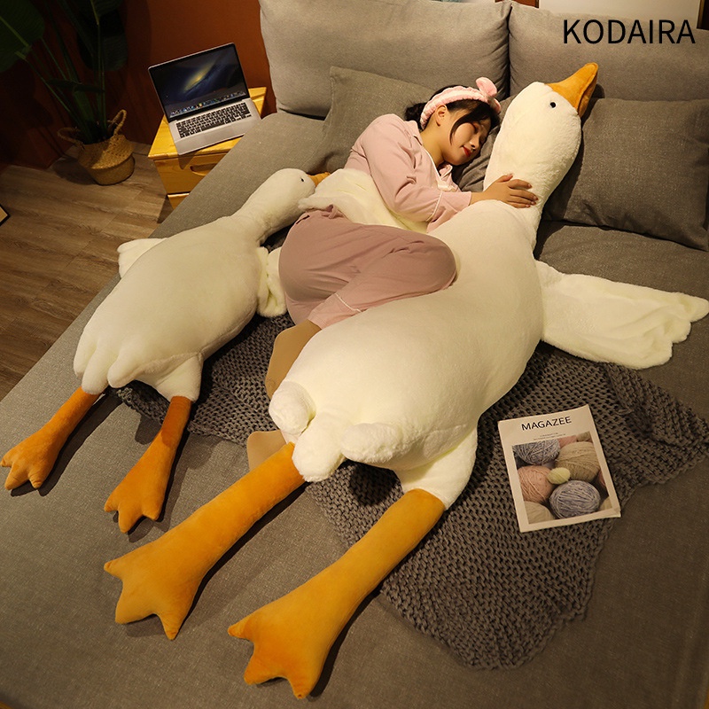 kodaira-ตุ๊กตาห่านขาวตัวใหญ่-หมอนตุ๊กตานุ่ม-หมอนตุ๊กตา-รูปสัตว์-รูปห่านน่ารัก-ขนาดใหญ่-สีขาว-ใส่สบาย