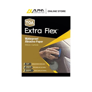 กระดาษทรายน้ำ 5 แผ่น  TOA Extra Flex   มีครบทุกเบอร์ ระบุมาในแชทได้เลยค่ะ Alpha