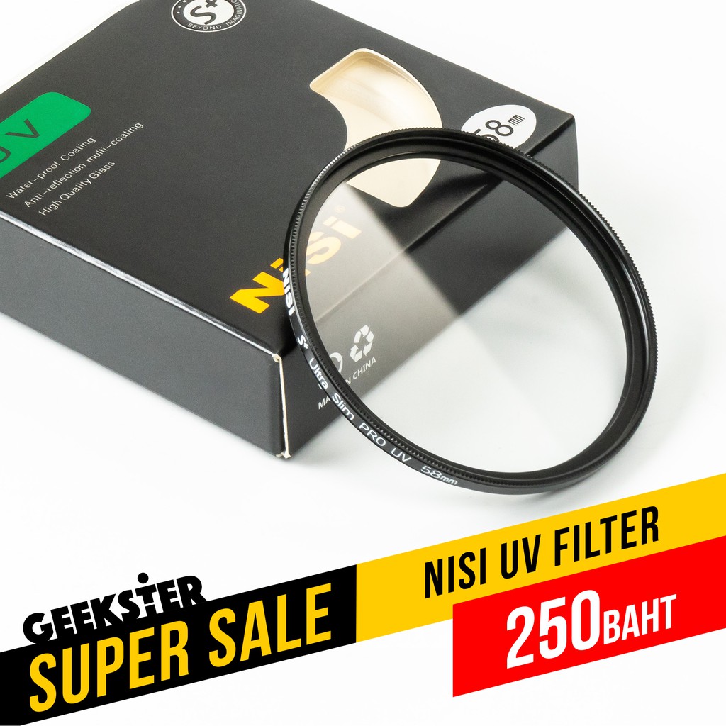 ภาพหน้าปกสินค้าNiSi UV Filter ฟิลเตอร์ 58mm / 52mm / 37mm / 43mm จากร้าน geekster บน Shopee