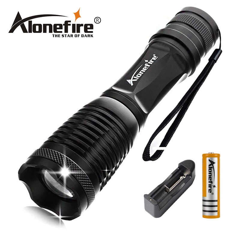Alonefire E007 T6 L2 V6 CREE ไฟฉายอลูมิเนียม LED กันน้ำ ใช้ถ่าน AAA ...