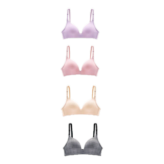 โปรโมชั่น : 🧸🧧𝑩𝒓𝒂𝑩𝒓𝒂𝑩𝒓𝒂🧸 bra-114 บราไร้โครง ลายตาราง