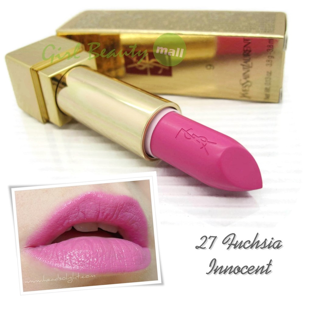 YSL Rouge Pur Couture Lipstick 27 FUCHSIA INNOCENT 3.8g