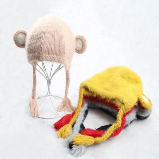 ภาพหน้าปกสินค้าชายหญิงหมวกเด็กฤดูหนาว Plush ภายในหมวกปิดหูกันหนาวหมวก ที่เกี่ยวข้อง