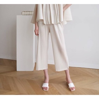 Restock!! 2MUAY PLEAT กางเกงอัดพลีทคุณภาพ STRAIGHT PLEAT PANT รุ่น GJO7573 9สี FREE SIZE