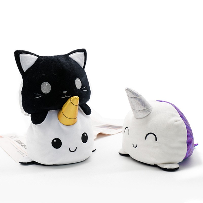 foreverbest-reversible-flip-plush-cat-พลิกตุ๊กตาสัตว์-ตุ๊กตา-แมว-ของเล่น-ตุ๊กตาสัตว์-ตุ๊กตาของเล่นตุ๊กตา-ของเล่นเด