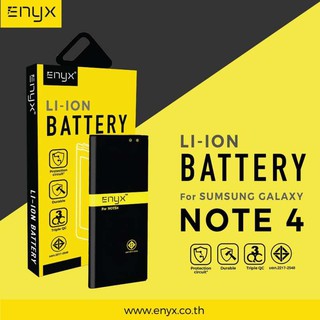 Enyx แบตเตอรี่ Samsung Note4 (N9100)  ความจุ 3220 mAh   **ของแท้ รับประกัน 6 เดือน**