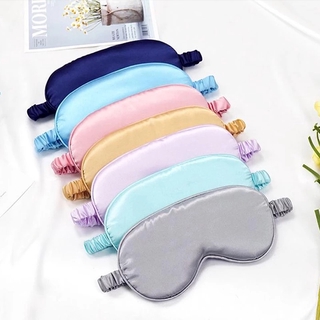 Multicolor Satin Silk Sleep Eye Masks/ Travel Soft Sleeping Eyeshade/ Elastic Eyes Cover/ Portable Eye Patch/ Blindfold Men Women Gifts