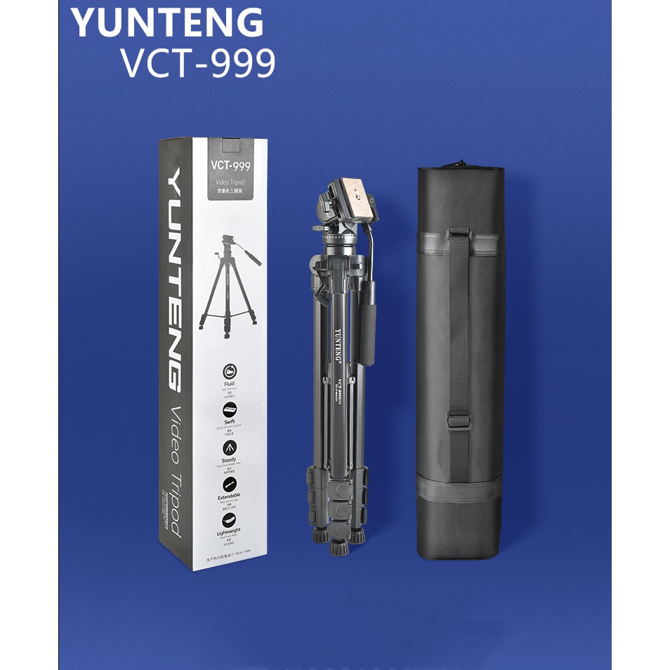 ภาพหน้าปกสินค้าขาตั้งกล้องวิดิโอ ยี่ห้อ Yunteng รุ่น VCT-999.สูง 206cm