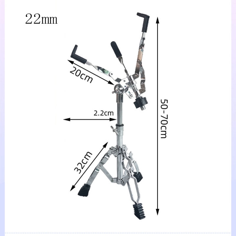 ขาตั้งสแนร์-โครเมี่ยม-อย่างหนา-ขาสแนร์-mcqueen-ขาตั้งสแนร์-แบบโลหะ-3-ขา-ขาตั้งกลองสแนร์-snare-drum-stand