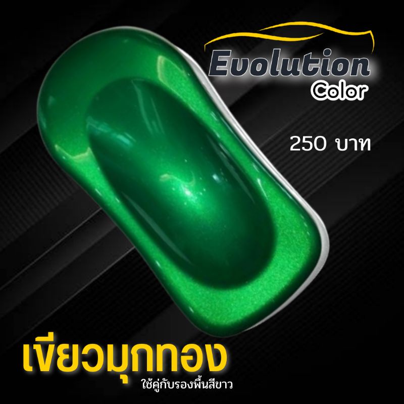 evolutioncolor-สีเขียวมุกทอง-สเปรย์พ่นรถ-นวัตกรรมสี-2k-พ่นง่าย-แห้งไว-ติดทน