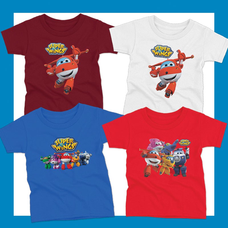 เสื้อยืดเด็ก-ลายการ์ตูน-super-wings-ซุปเปอร์วิงส์-เหินฟ้าผู้พิทักษ์-ขายส่ง