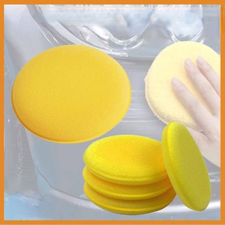 ภาพขนาดย่อของสินค้า1pcs ฟองน้ำกลม สีเหลือง ราคาต่อแผ่น Car wash sponge, car wash tool, cleaning and polishing