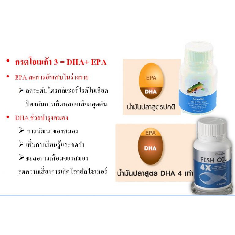 ส่งฟรี-น้ำมันปลากิฟฟารีน-fish-oil-giffarine-น้ำมันปลา-น้ำมันตับปลา-บำรุงสมอง-บำรุงข้อเข่า-กินได้ทุกวัย