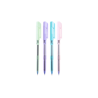 ปากกาลูกลื่น Deli หมึกน้ำเงิน ขนาด 0.7mm คละสี 1 แท่ง สุดคุ้ม ปากกา ปากกาเขียนดี อุปกร์เครื่องเขียน