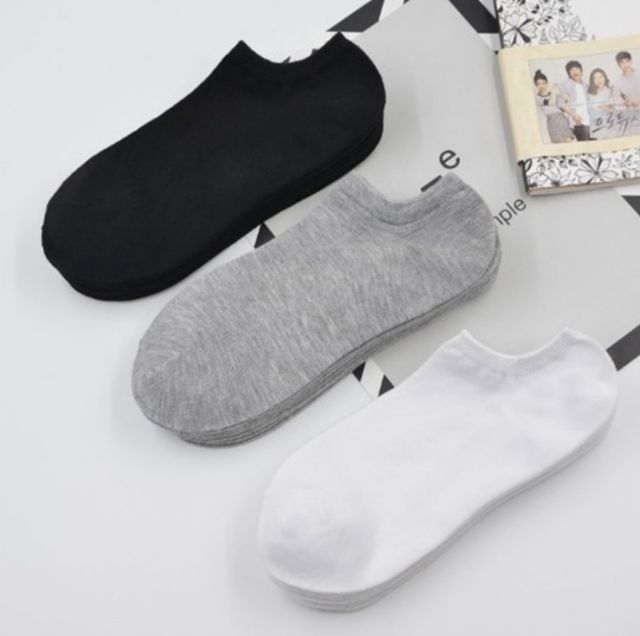 ภาพสินค้าถุงเท้า ข้อสั้น 1 คู่ Black / Grey / White Socks เนื้อผ้านุ่มสบาย ระบายอากาศ ไม่อับชื้น ไม่ส่งกลิ่นเหม็น 黑白灰 袜子 จากร้าน shenggaozhou2489 บน Shopee ภาพที่ 6