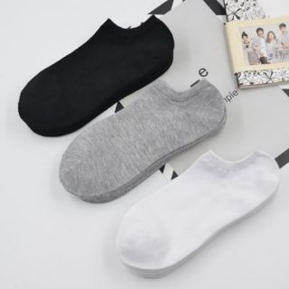 ภาพขนาดย่อของภาพหน้าปกสินค้าถุงเท้า ข้อสั้น 1 คู่ Black / Grey / White Socks เนื้อผ้านุ่มสบาย ระบายอากาศ ไม่อับชื้น ไม่ส่งกลิ่นเหม็น 黑白灰 袜子 จากร้าน shenggaozhou2489 บน Shopee ภาพที่ 6