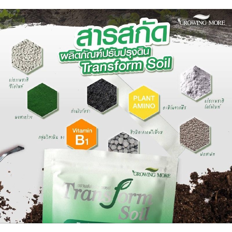 transform-soil-ทรานส์ฟอร์มซอยล์-ผลิตภัณฑ์บำรุงดินออแกนิคสูตรเข้มข้นฟื้นฟูดินเสีย-เพิ่มรากฝอย-เป็นมิตรต่อสิ่งแวดล้อม