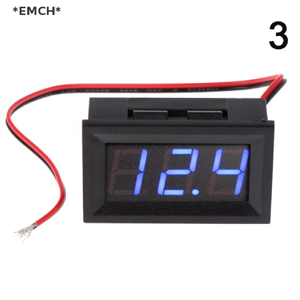 [[EMCH]] แผงแอมมิเตอร์ โวลต์มิเตอร์ดิจิทัล DC 0.56 นิ้ว | Shopee Thailand