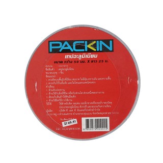 ALUMINIUM TAPE PACK IN 50 mm. X 25 m. เทปอะลูมิเนียม PACK IN 50 มม. x 25 ม. วัสดุประสานและอุดรอยรั่ว เคมีภัณฑ์ก่อสร้าง ว